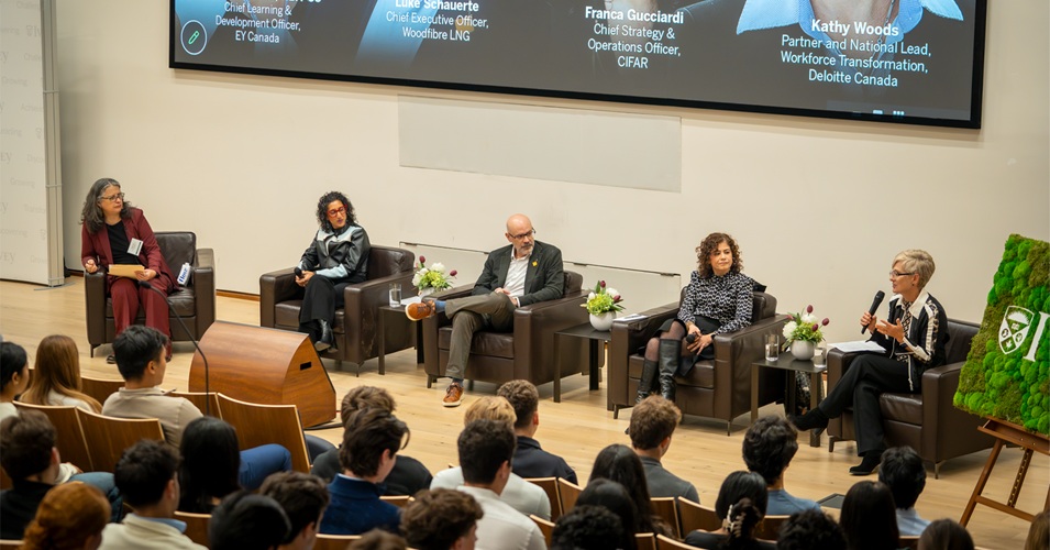 L-r: Dusya Vera, Jeannine Pereira, Luke Schauerte, Franca Gucciardi, Kathy Woods