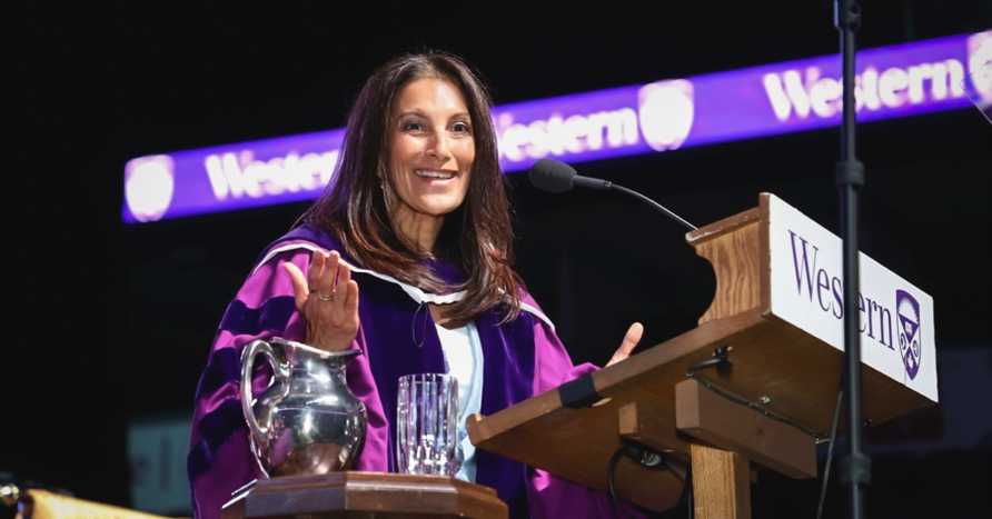 ‘Please aim for that C’: Sukhinder Singh Cassidy challenges graduates to rethink success