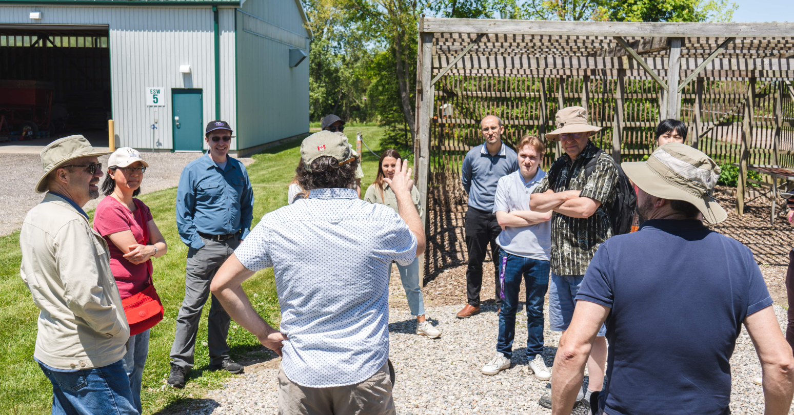 Ivey researchers at the ESW field station