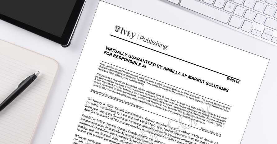 Case Study - Virtually Guaranteed by Armilla AI: Market Solutions for Responsible AI