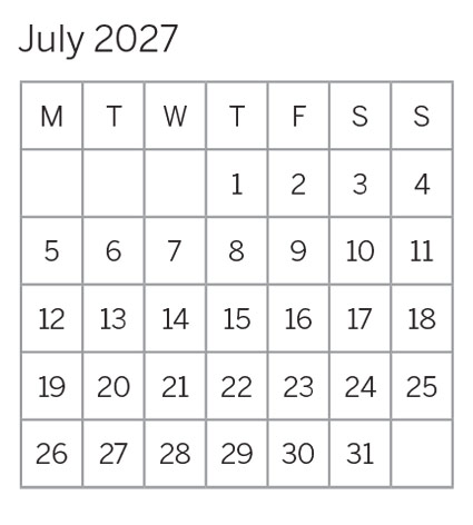 July 2027