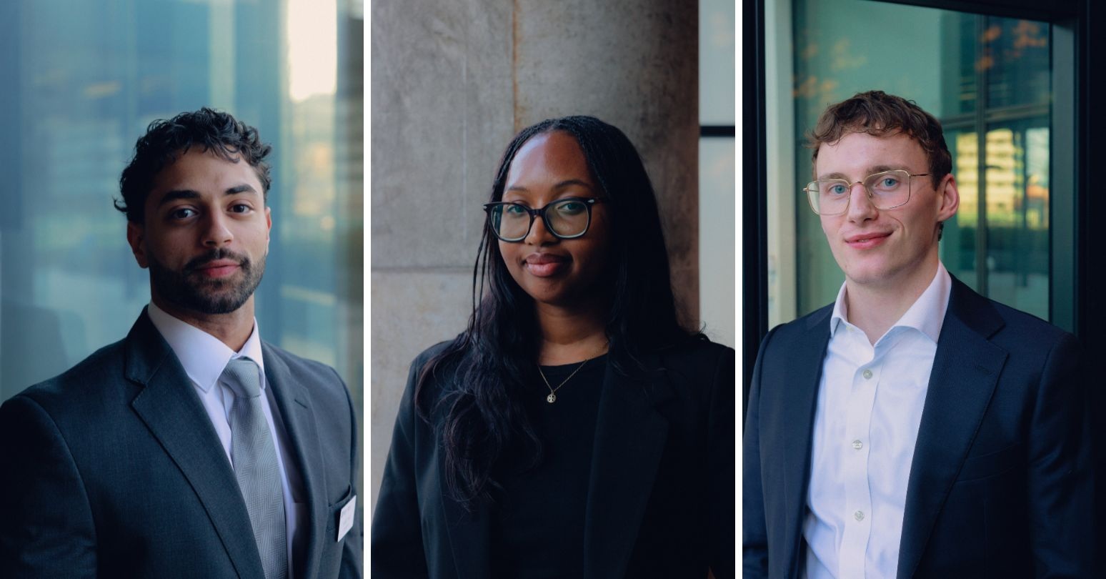 L-r: Fares Fadl, Helen Yudo, and Levin Vogt