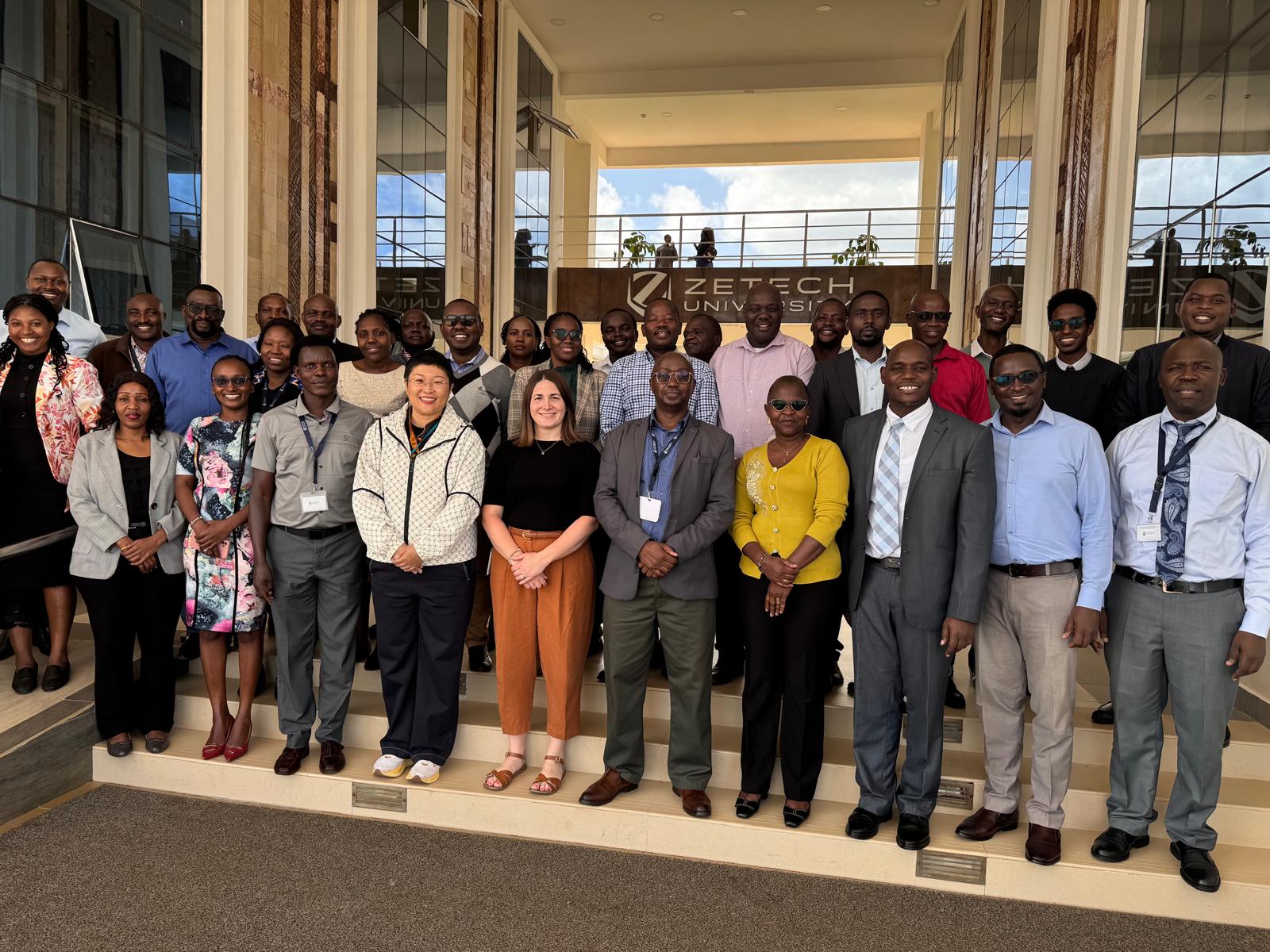 Group photo at Zetech University