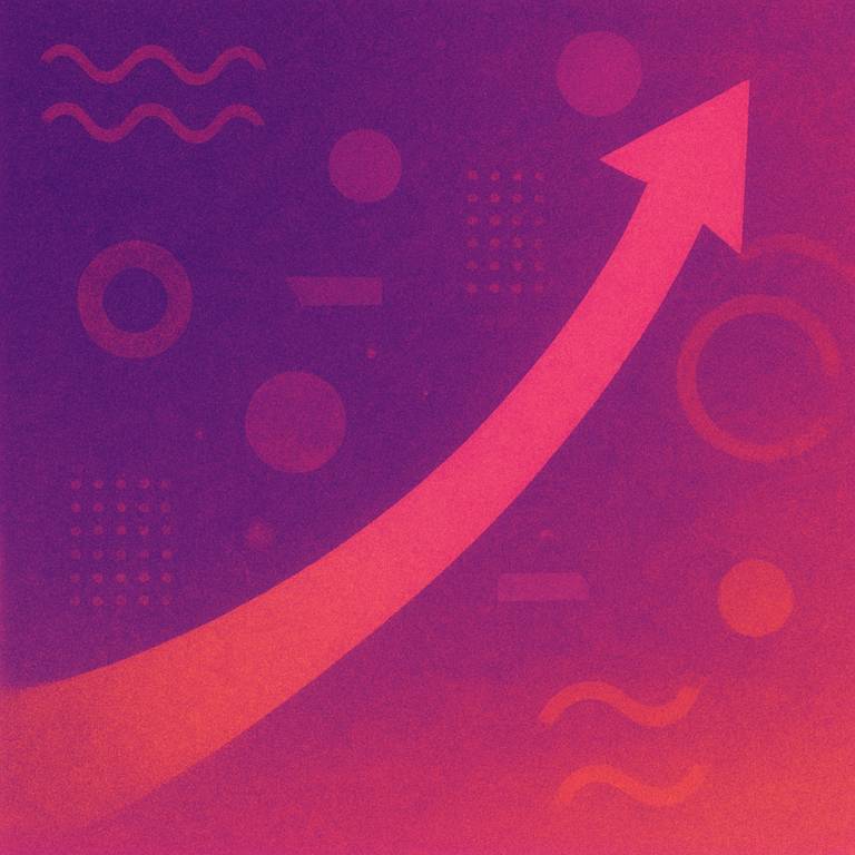 Abstract illustration representing exponential growth