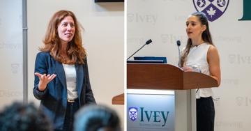 MBA Leadership Day speakers challenge students to confront fear and lead through change