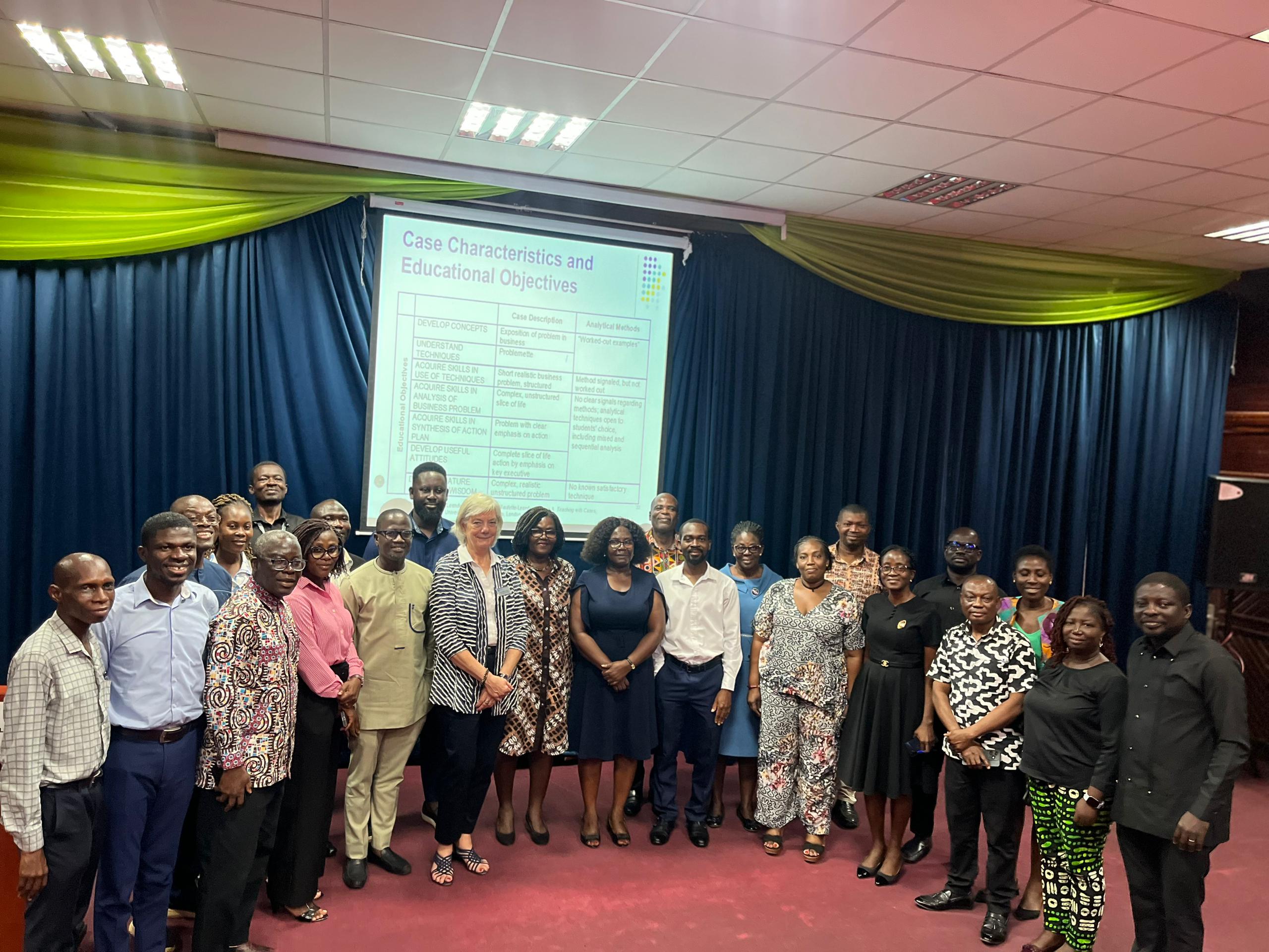 Professor Iris Berdrow after leading workshop at GIMPA