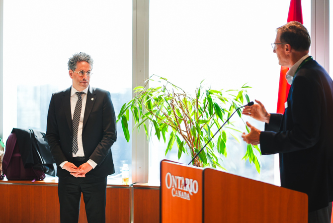Karim Bardeesy, MP, and David Muir