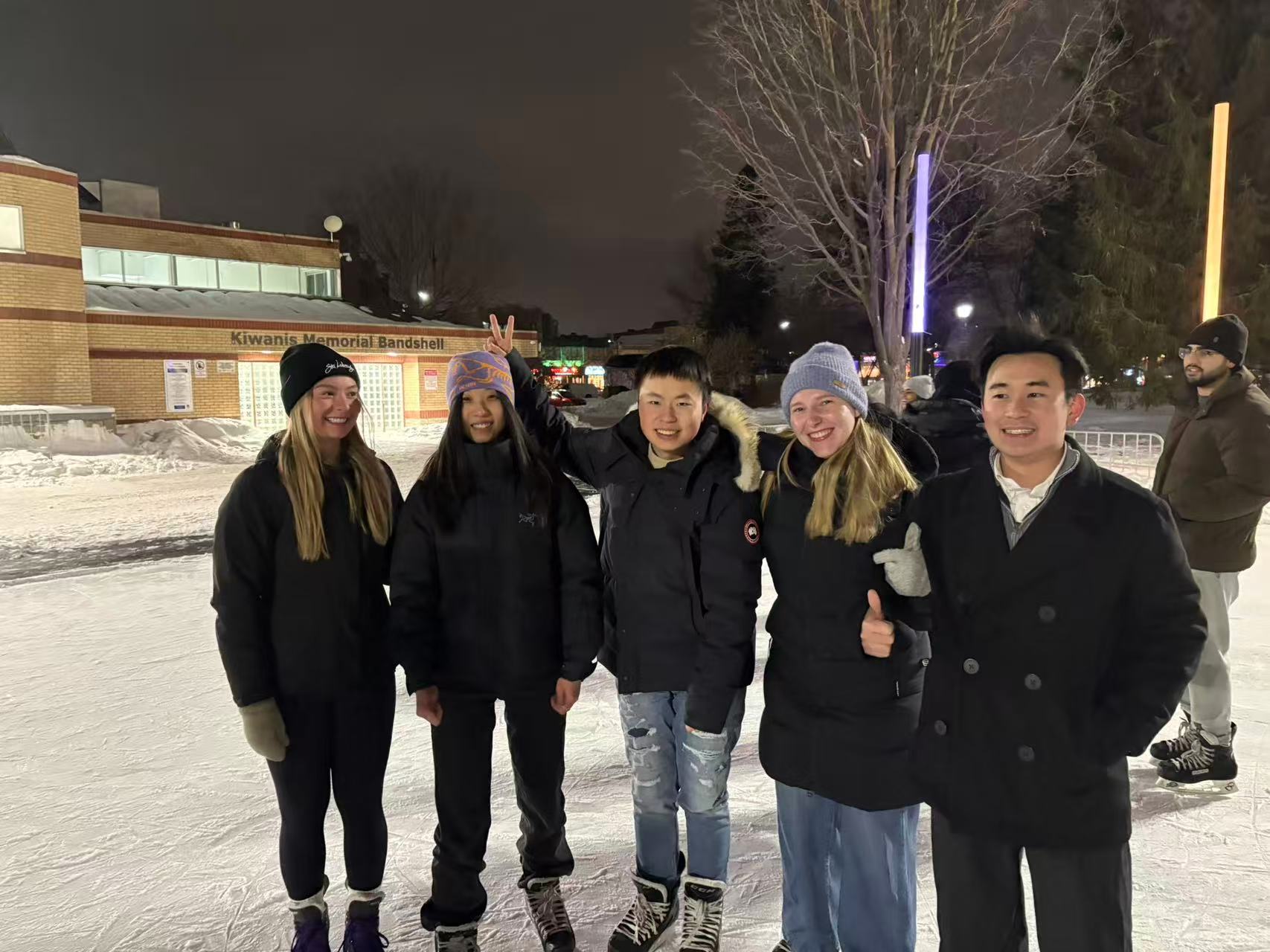 The Skating Social (Angela Cicurskis, Bridget Huang, Bo Wu, Sarah Filipowitsch and Phu Hung Hoang)