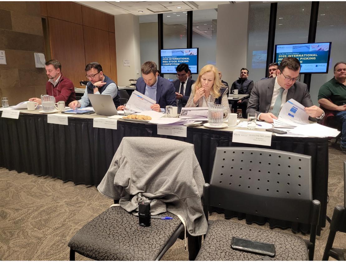 Judges during presentations