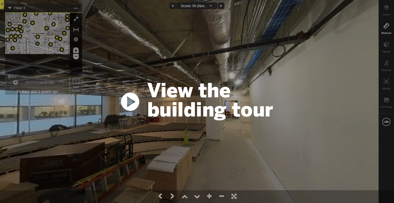 Screenshot of the holobuilder tour frame