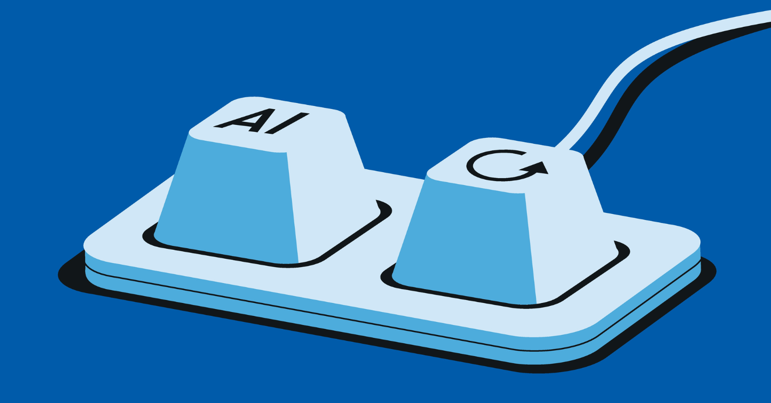 A Keyboard With Two Large Keys AI And Reload