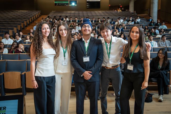 Group of students in the auditorium