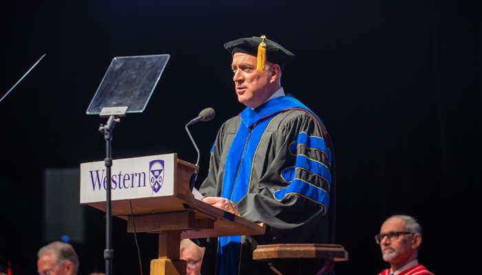 Eric Morse at Western's Fall Convocation