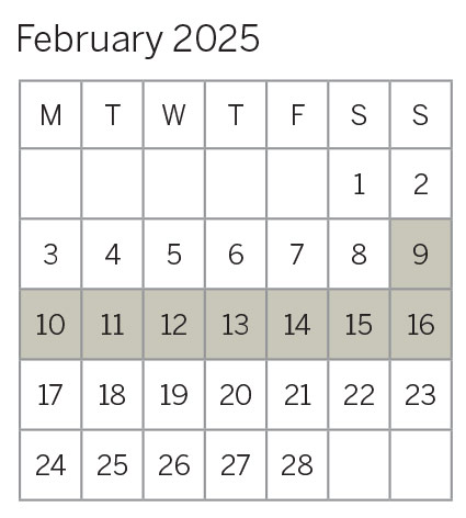 February 2025