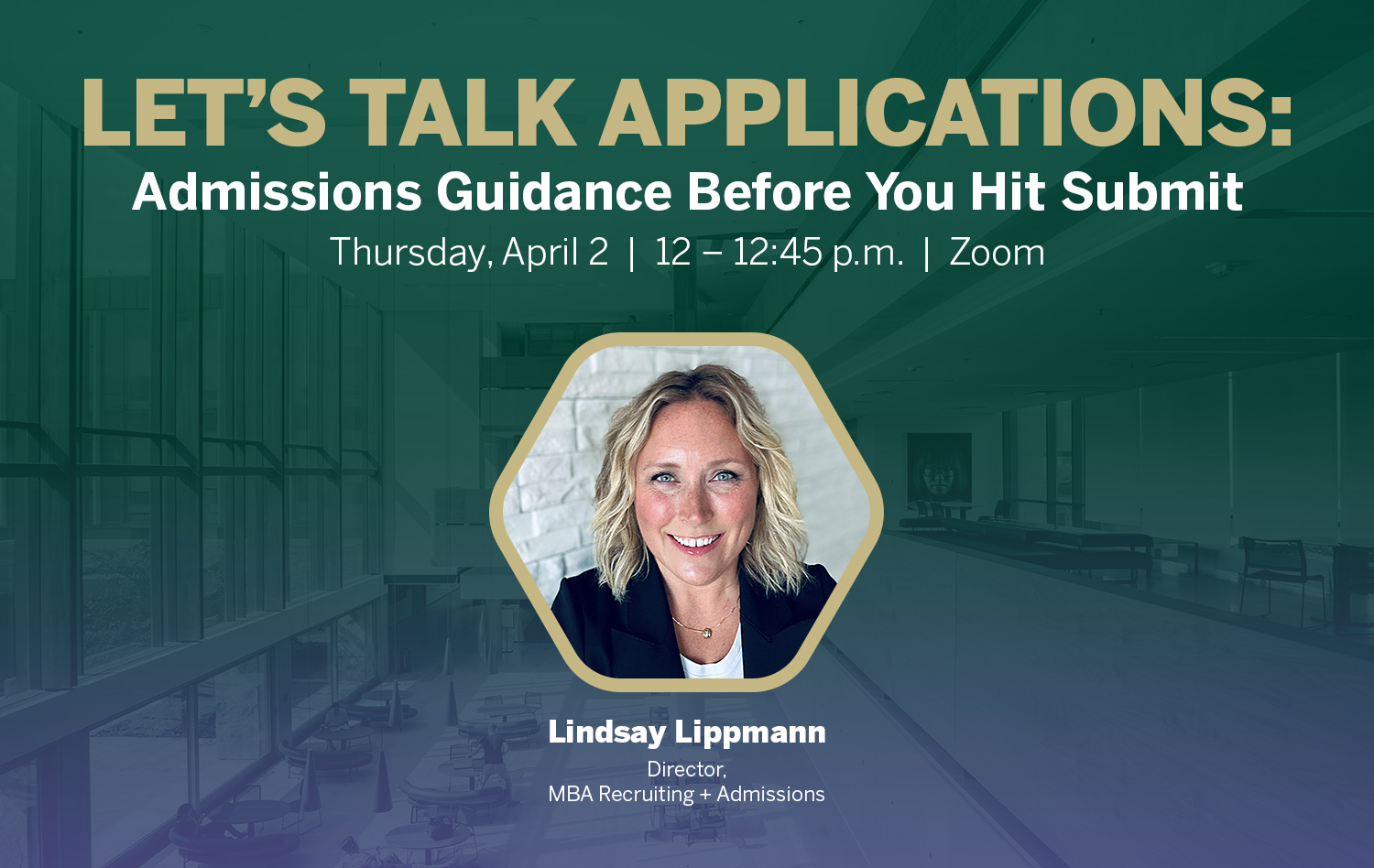 Lets Talk Applications Lindsay