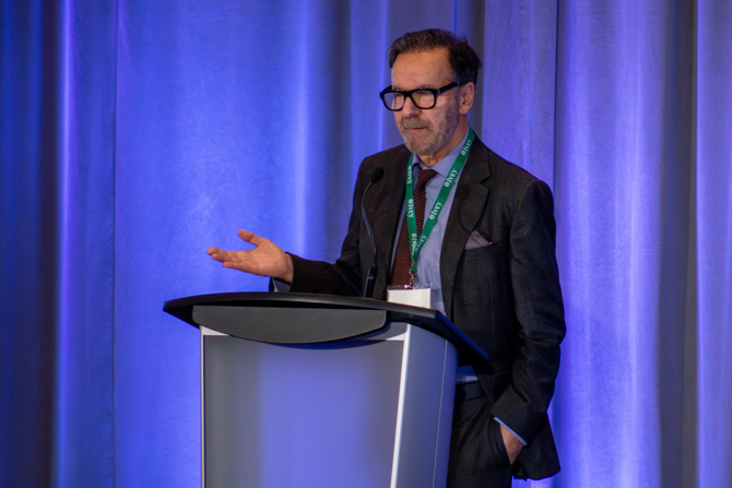 George Athanassakos thanking the audience for attending