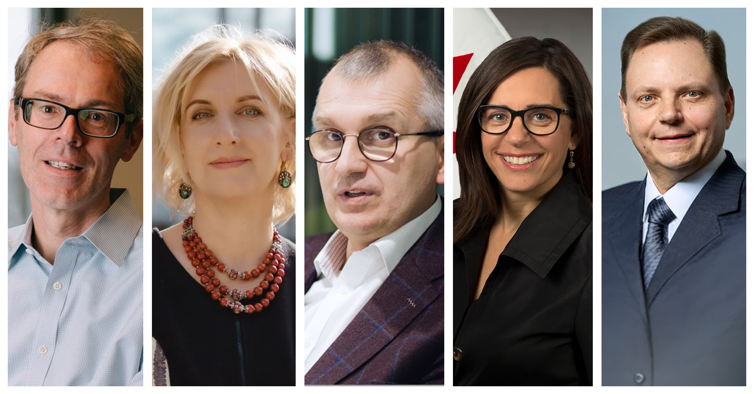 L-r: Gerard Seijts, Sofiya Opatska, Andriy Kostyuk, Larisa Galadza, Andy Hunder