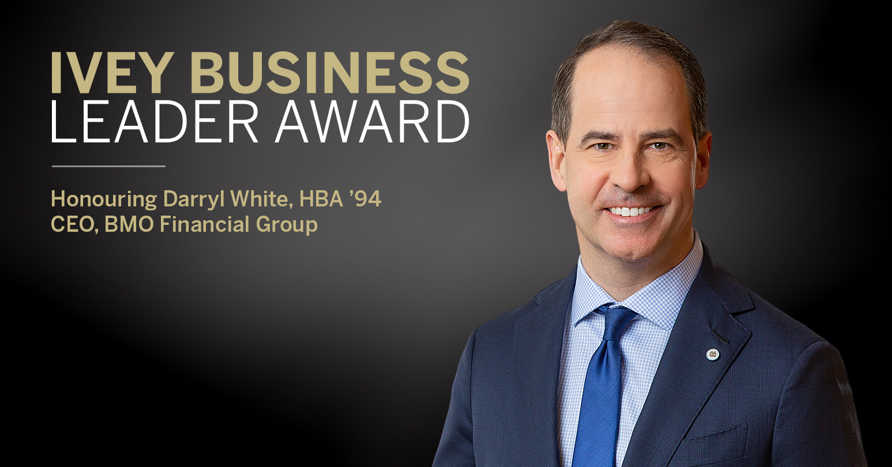 Darryl White named 2026 Ivey Business Leader of the Year