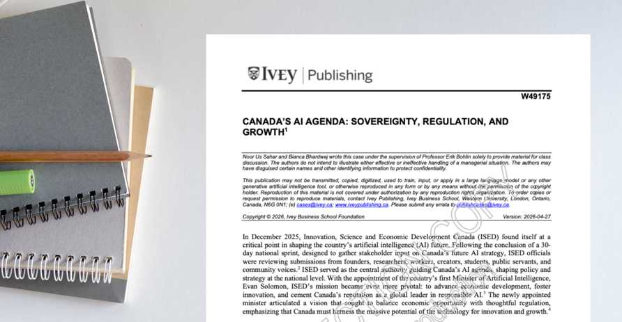 Case Study - Canada's AI Agenda: Sovereignty, Regulation and Growth