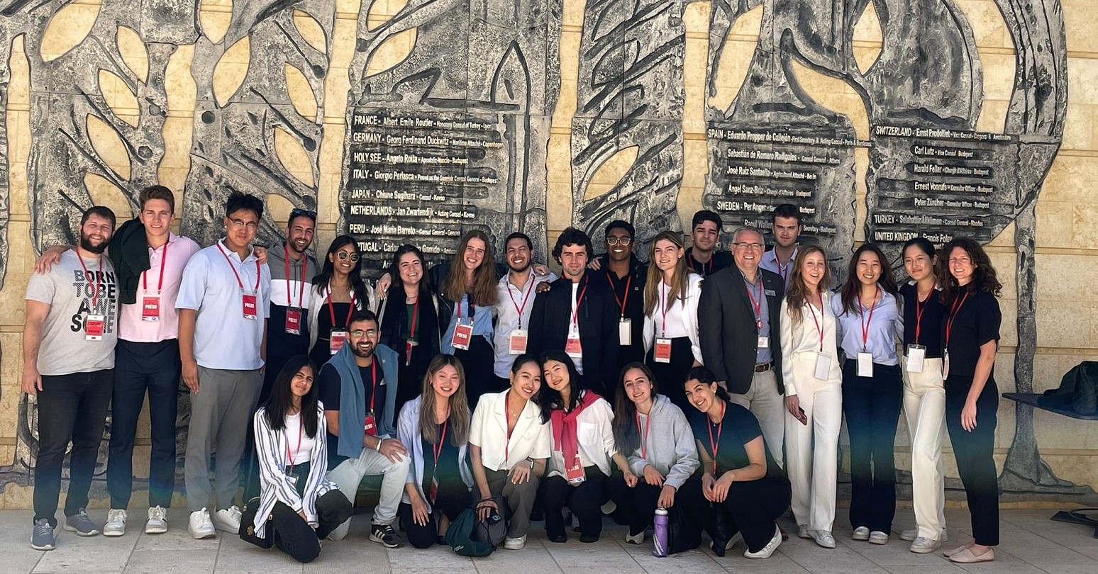 Ivey and Israeli students in Israel