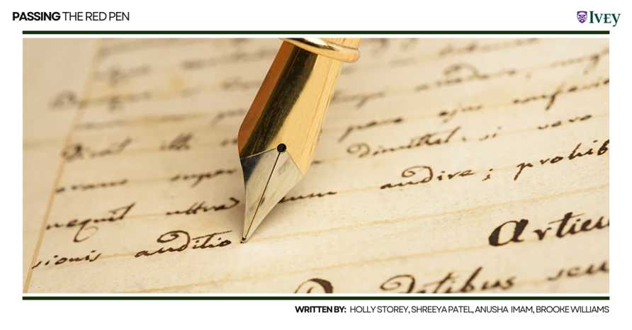 Passing the Red Pen