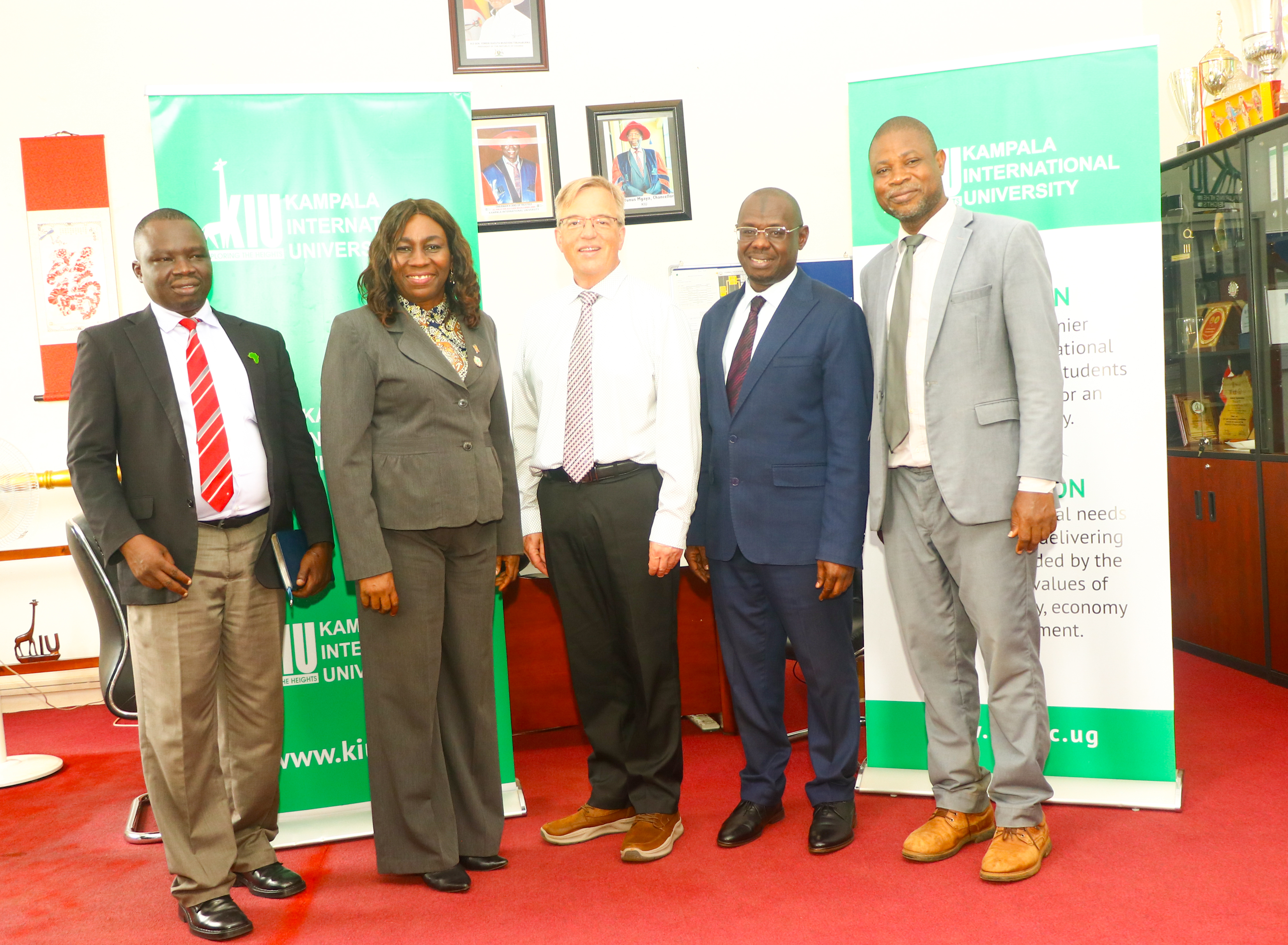 Professor Michael Roberts posing for a photo at KIU before the workshop.