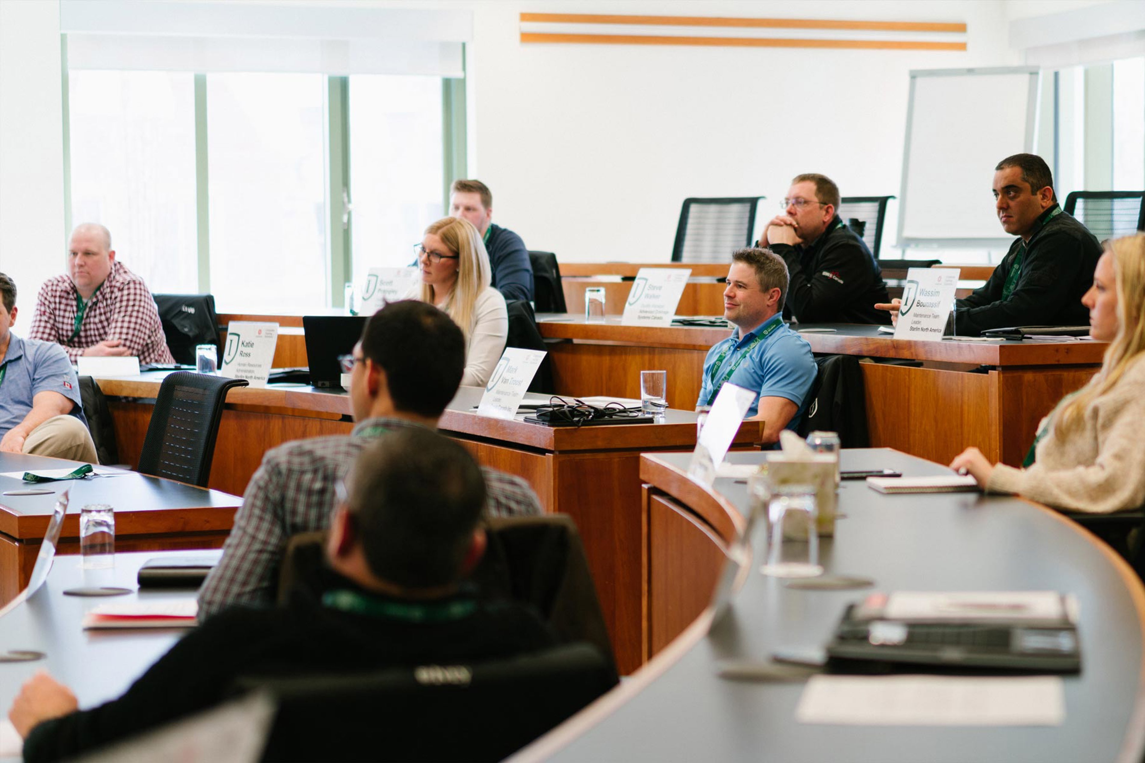 Group Of Frontline Leaders Listening To An Ivey Session