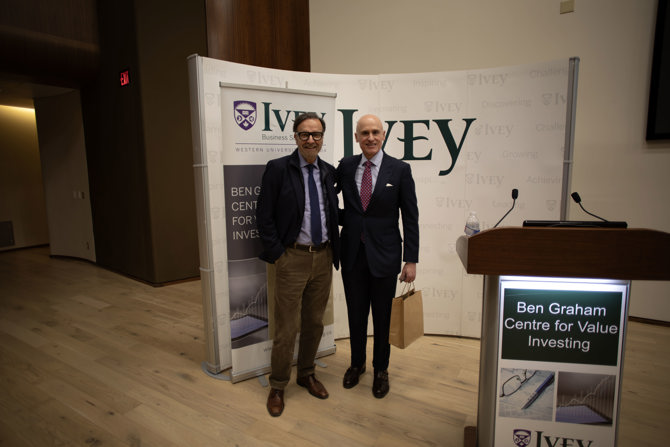 George Athanassakos thanking Dennison Veru