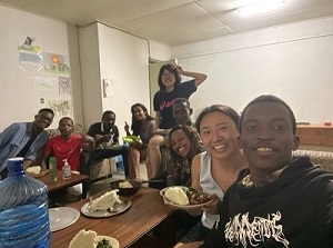 Enjoying African foods