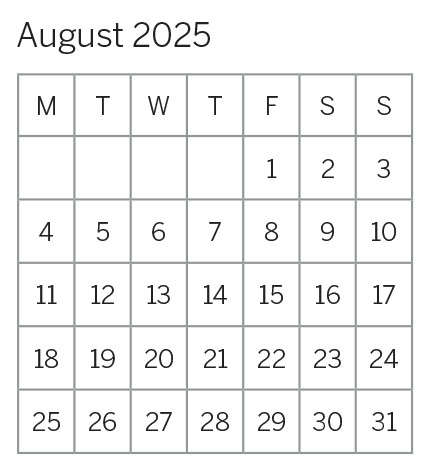 August 2025