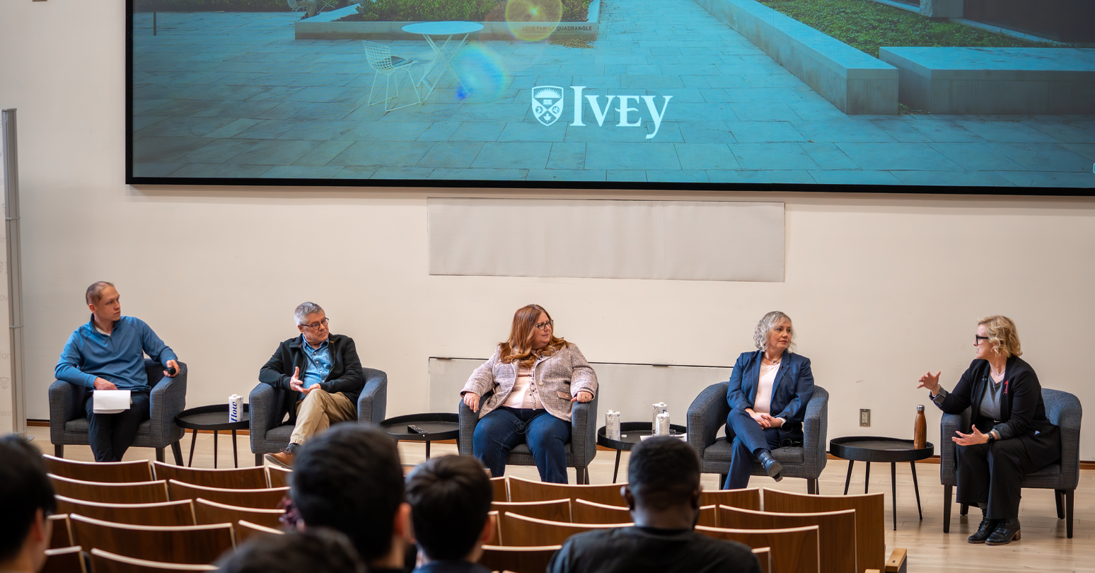 L-r: Jack Peifer-Dawson, David Corke, Andrea Topham, Cathy Taylor, and Kelly Ziegner