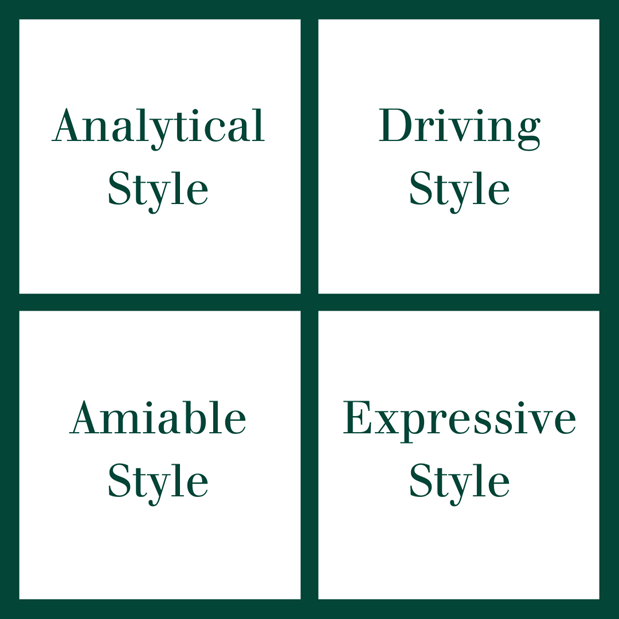 Social style model shown in grid form